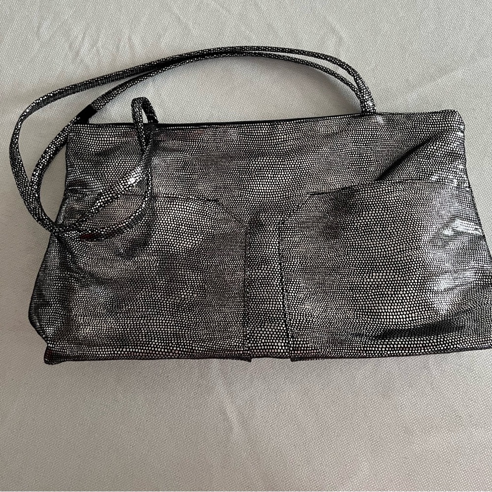 Elegant Black Textured Women's Handbag